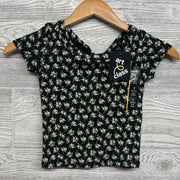 NEW Ribbed Shirt Flowers 6-7