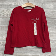 NEW LS Shirt Rhinestone Bow 6-7