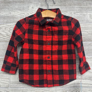 NEW Flannel Buffalo Plaid Button Up Shirt 18M