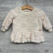 Plush Peplum Sweater Dots 6M