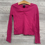 Ribbed Lettuce Trim Shirt 6