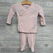 LS Side Snap Bamboo Shirt & Footed Pants & Hat 6m