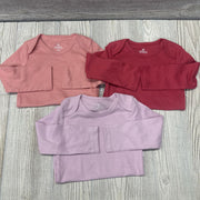 3 Pk LS Bodysuits 12m