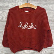 Chunky Knit Sweater Ho Ho Ho 12-18m