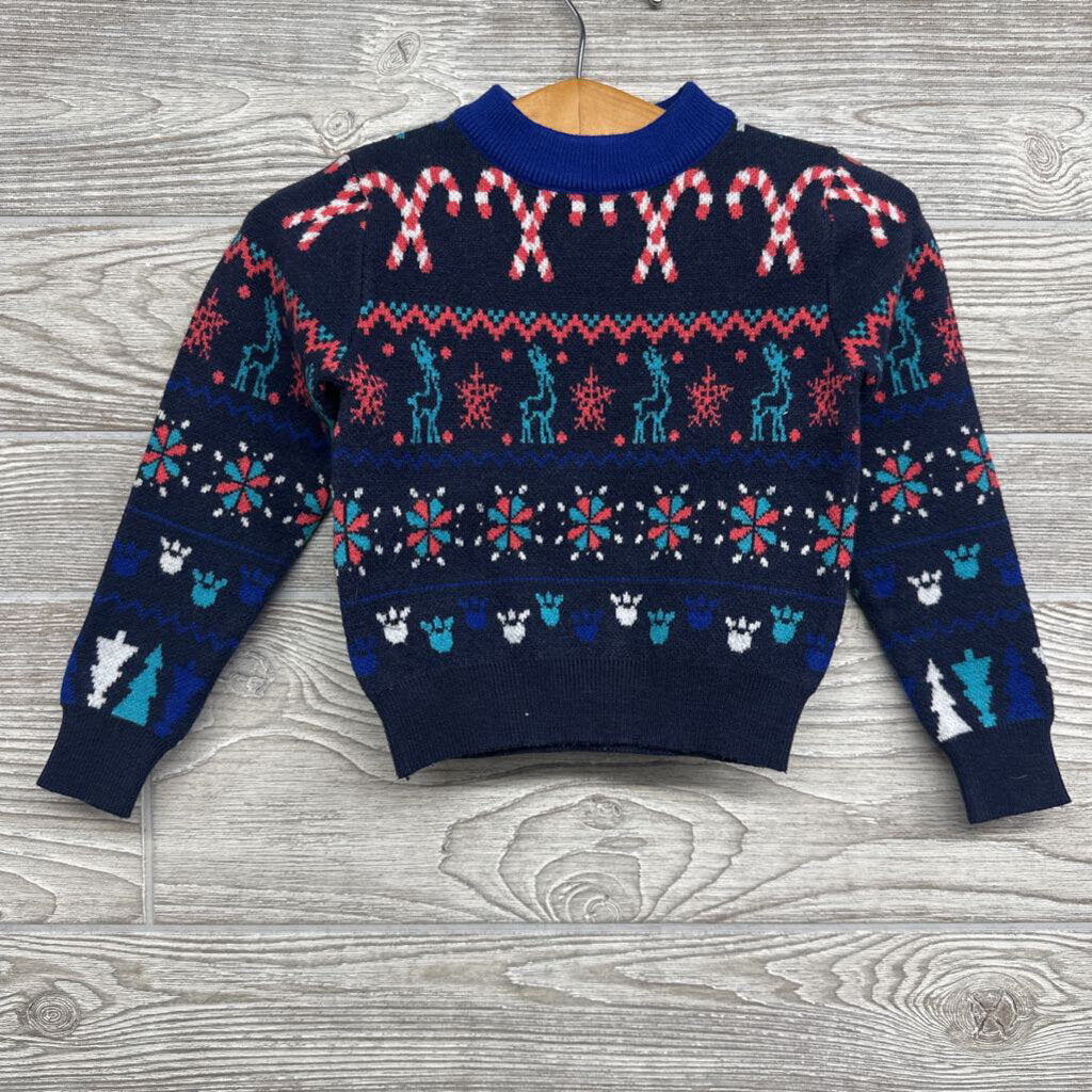 Sweater Nordic Candy Canes Reindeer 6-12m