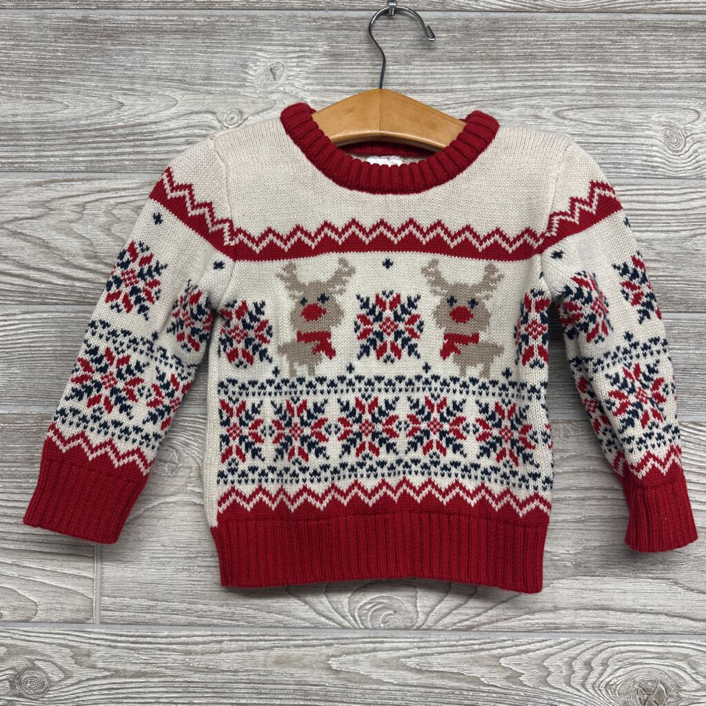 Sweater Nordic Reindeer Snowflakes 2t