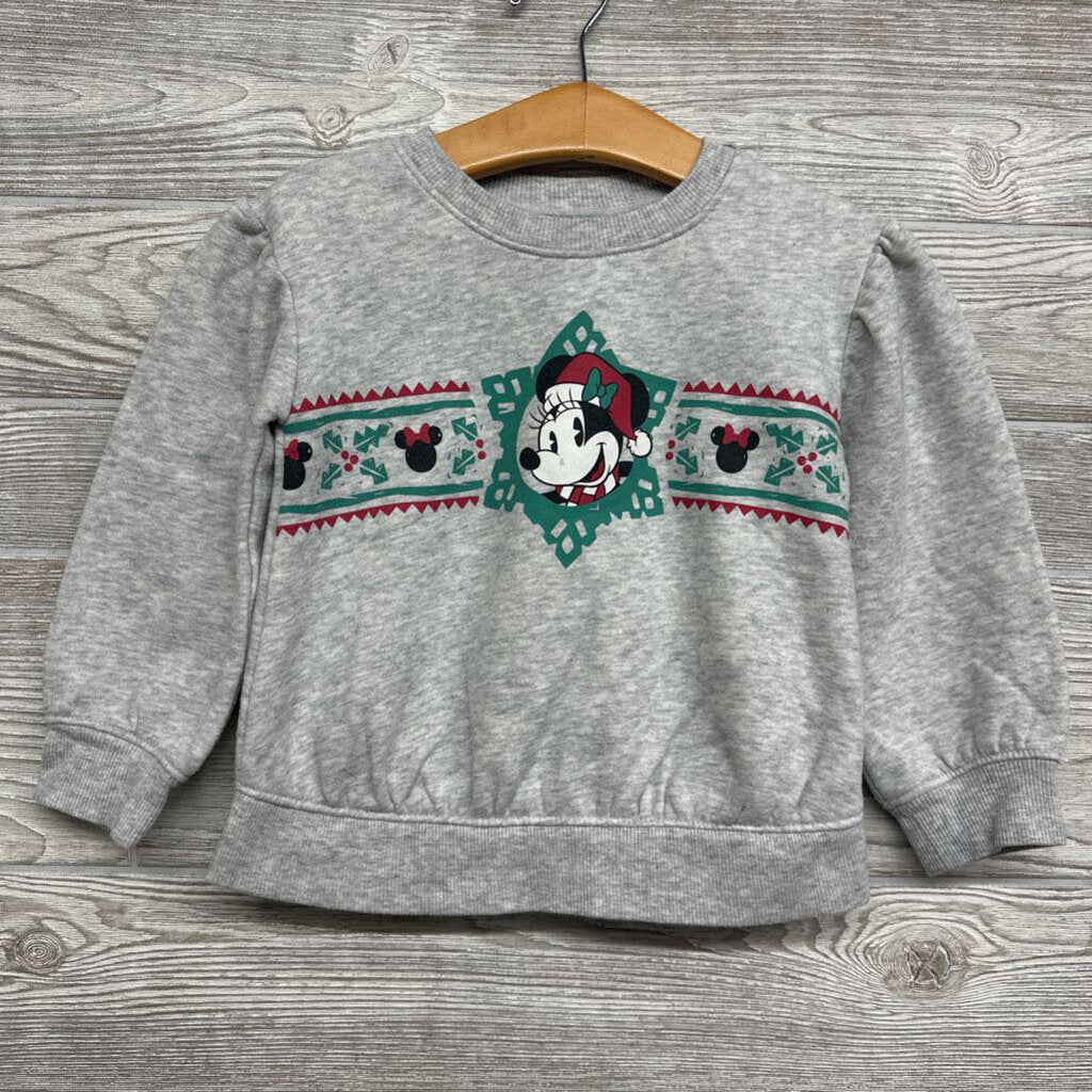 Crewneck Minnie Mouse Snowflakes 3t