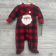 NEW Blanket Sleeper Buffalo Plaid Santa Preemie