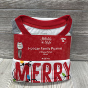 NEW 2 Pc LS PJs Merry & Bright Buffalo Plaid 8-10