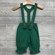 Suspender Pants & Elf Hat 3-6m