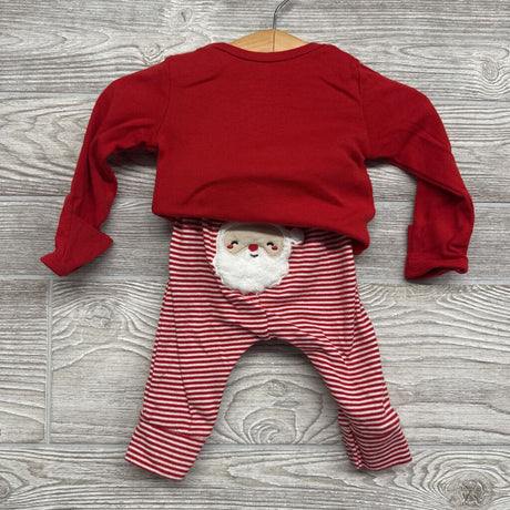 LS Bodysuit & Pants My Very First Christmas Stripes 3m