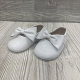 Leather Baby Ballerina Flats Bow 2c *