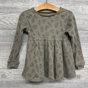 Ribbed Peplum Shirt & Pants Flowers 4t
