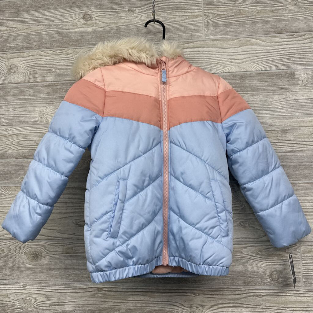 NEW Puffer Coat W/ Faux Fur Hood 6