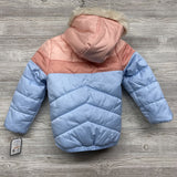 NEW Puffer Coat W/ Faux Fur Hood 6