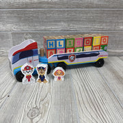 Paw Patrol Wooden ABC Block Truck