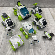 1 Space Exploration Vehicle, 2 Rovers, 3 Transporters with 2 Astronaut