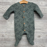Quilted Button Up Outfit Forest Animals 0-3M