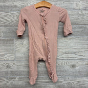 Zipper Footie Ruffles 0-3M