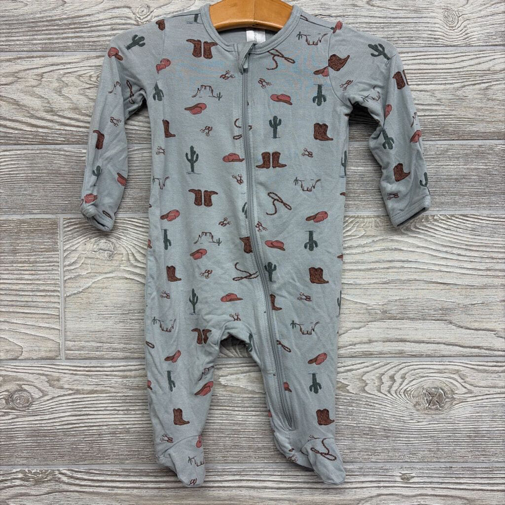 Viscose Sleeper Cowboy Boots & Cactus 0-3M