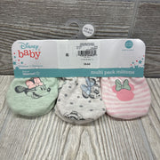 NEW 3 Pk No Scratch Mittens Minnie Mouse