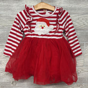 Tulle LS Dress Santa 12M