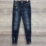 Distressed Skinny Jeans Frayed 10