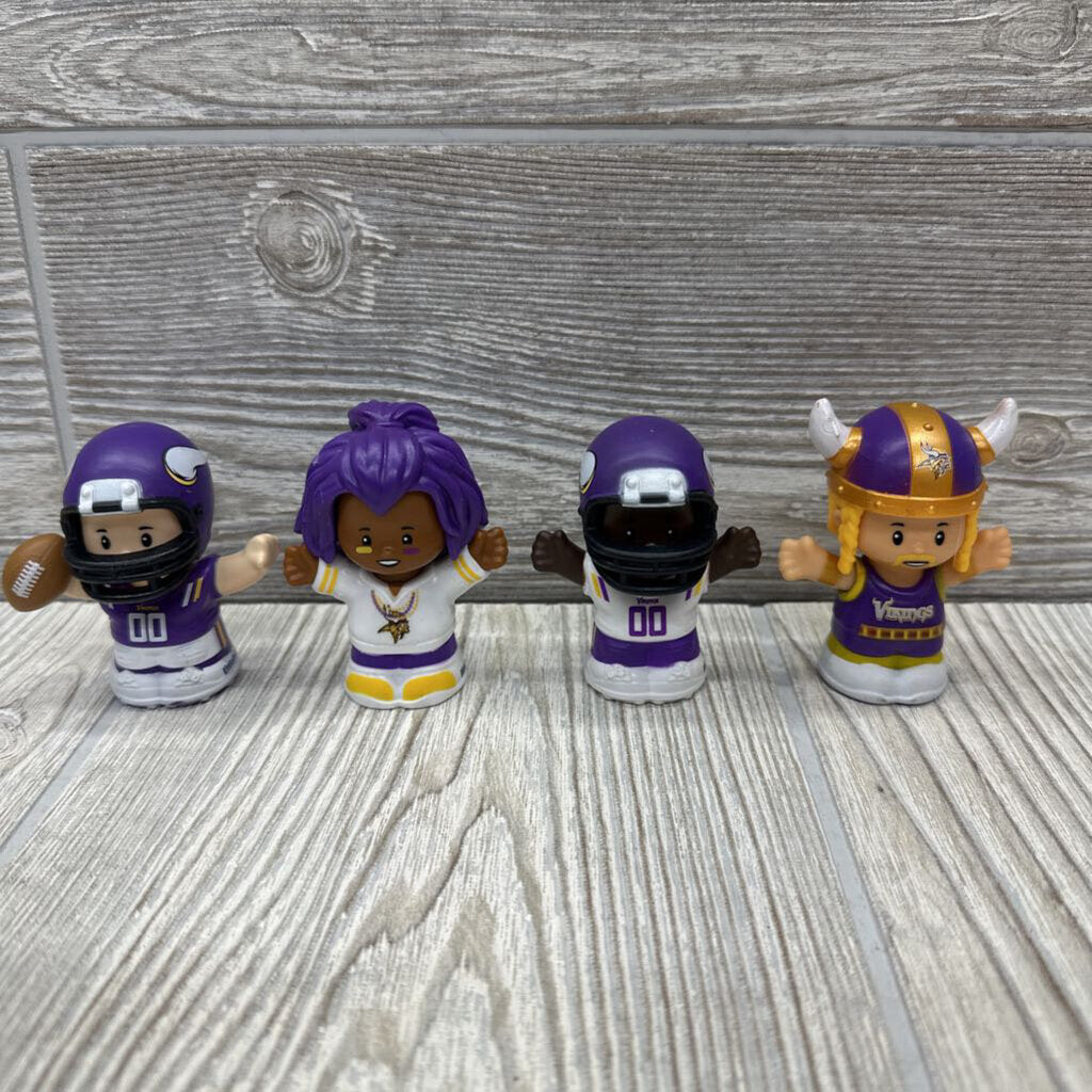 4 Pk Collector x NFL Vikings Figure Set