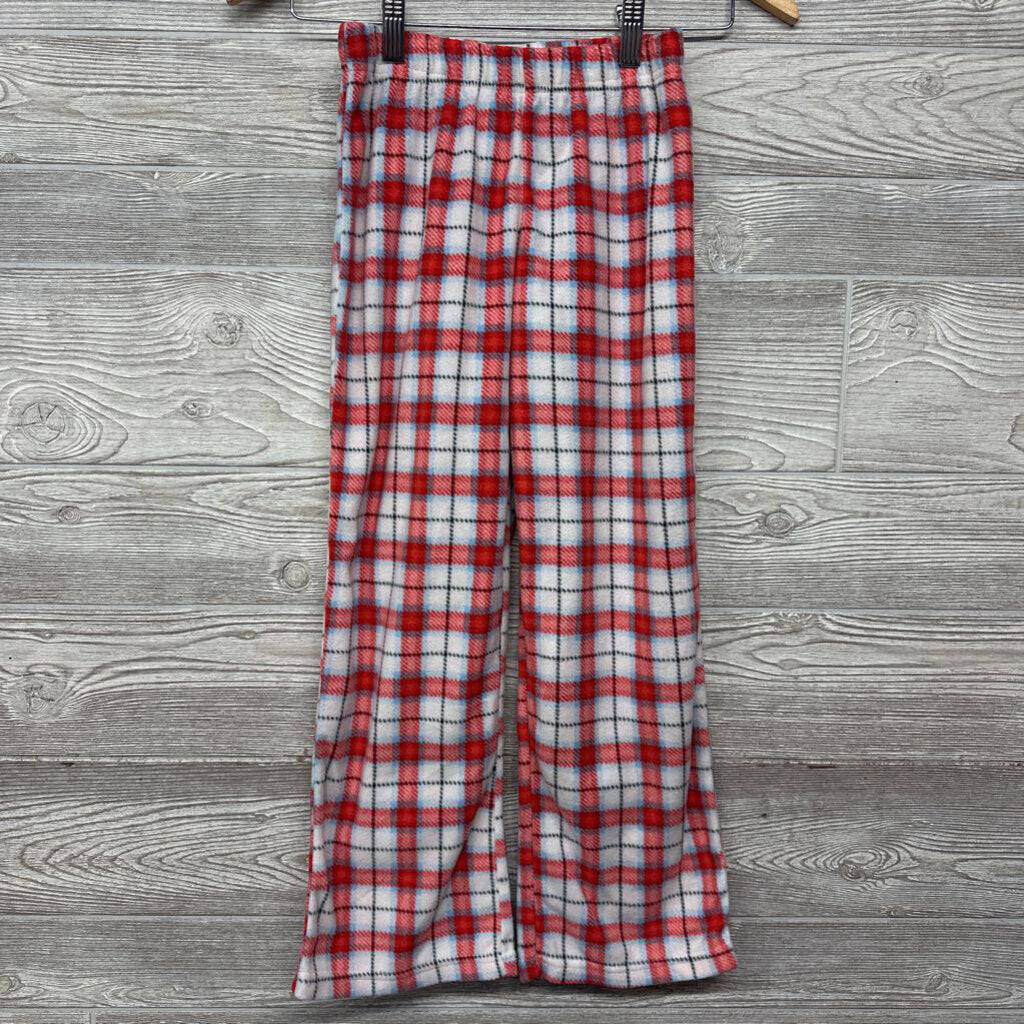 Fleece Plaid Pj Pants