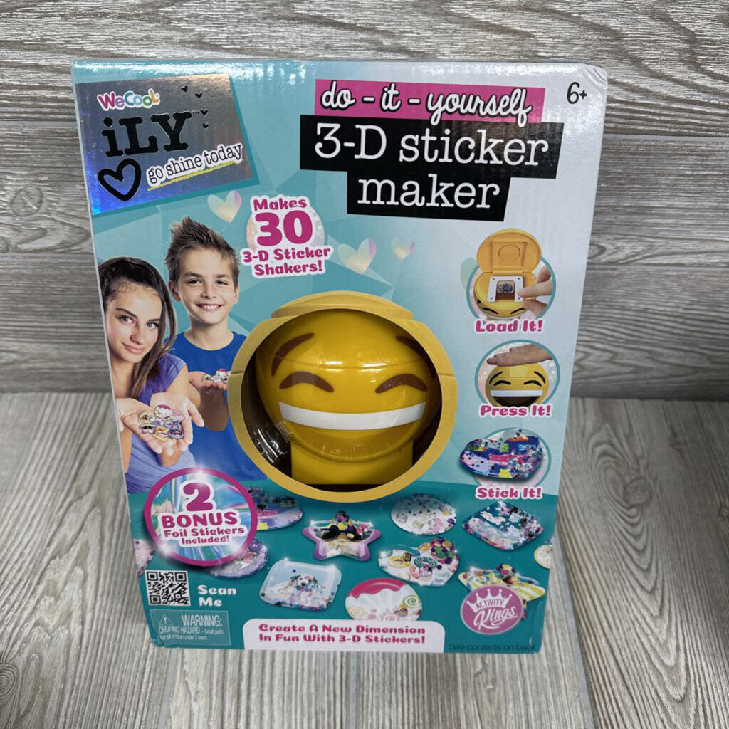 NEW 3-D Sticker Maker