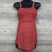 NEW Smocked Tank Top Stripes Bow Straps Small