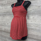 NEW Smocked Tank Top Stripes Bow Straps Small