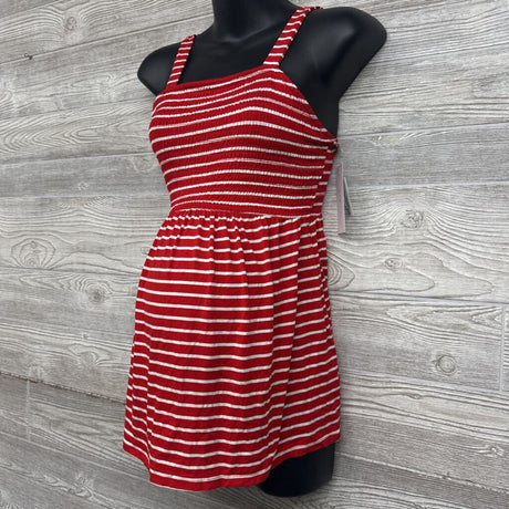 NEW Smocked Tank Top Stripes Bow Straps Small