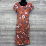 Ruched Bodycon Dress Flowers Med