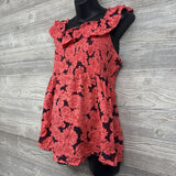 NEW Smocked Shirt Flutter Straps Flowers Large