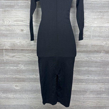 NEW LS Seamless Dress Back Slit Small