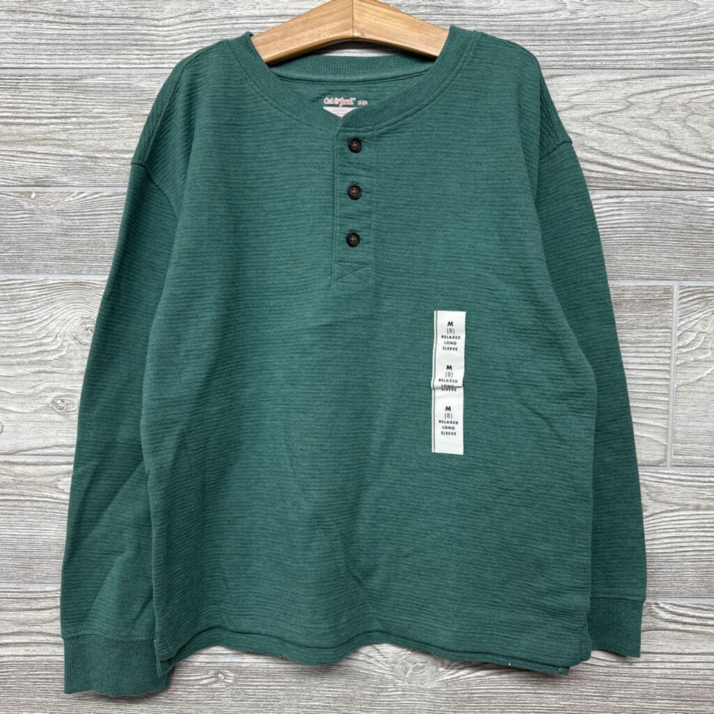 NEW Ribbed Henley Shirt 8