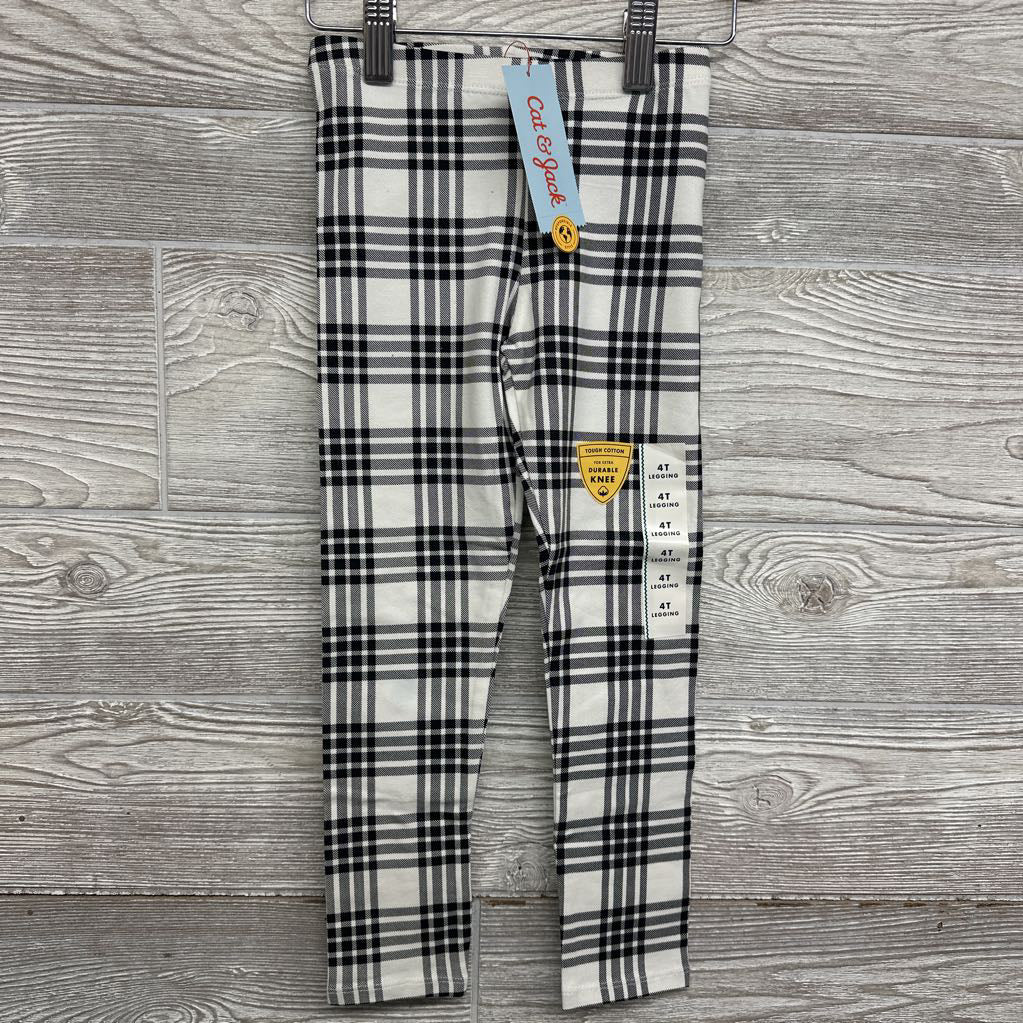 NEW Plaid Leggings 4t