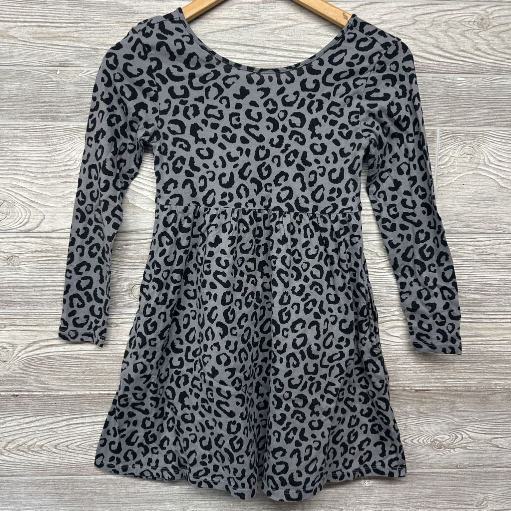 LS Jersey Dress Animal Print 10-12