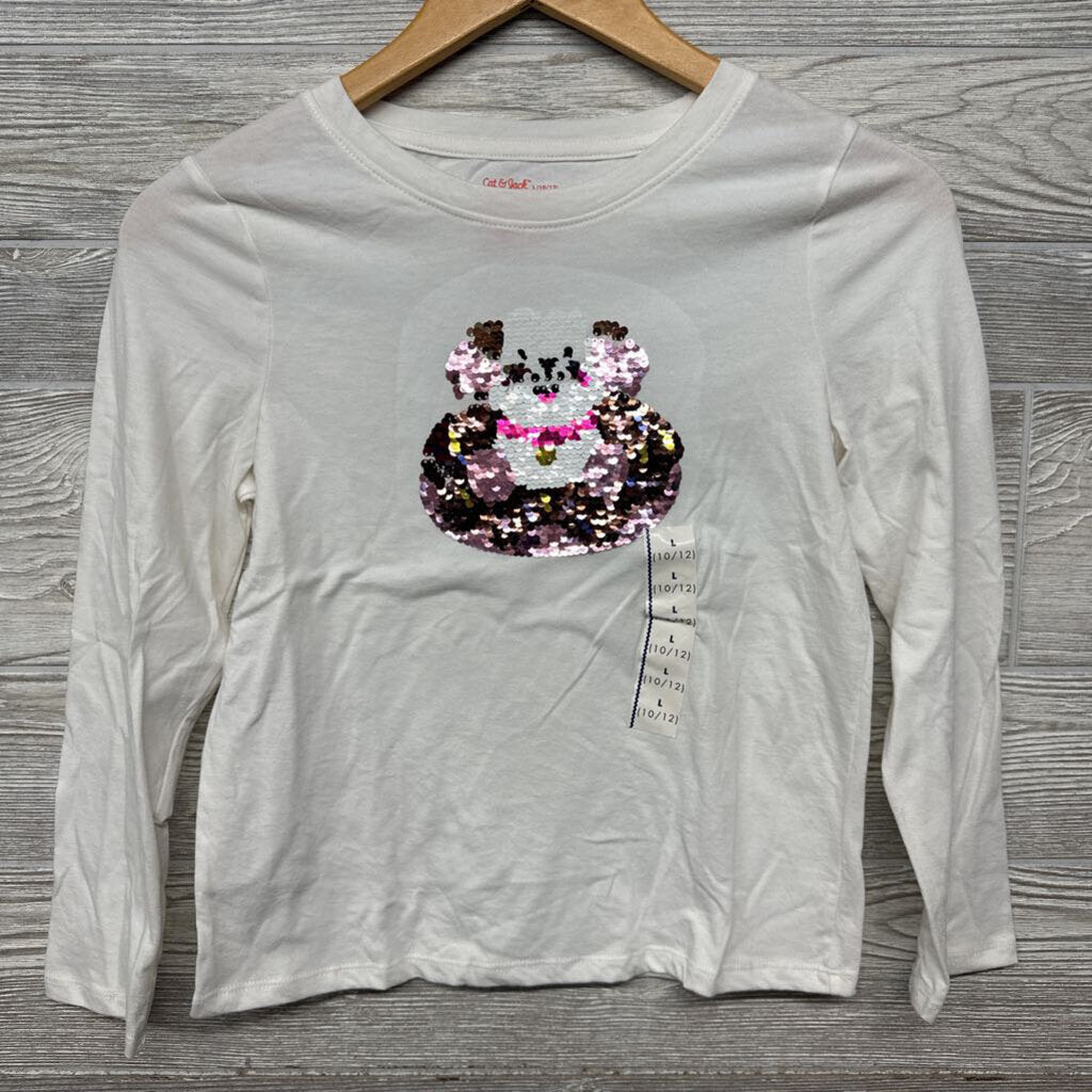 NEW LS Shirt Sequin 10-12