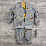 NEW Jacket, Shirt & Sweatpants Monsters, Clouds, Peace Signs 18M