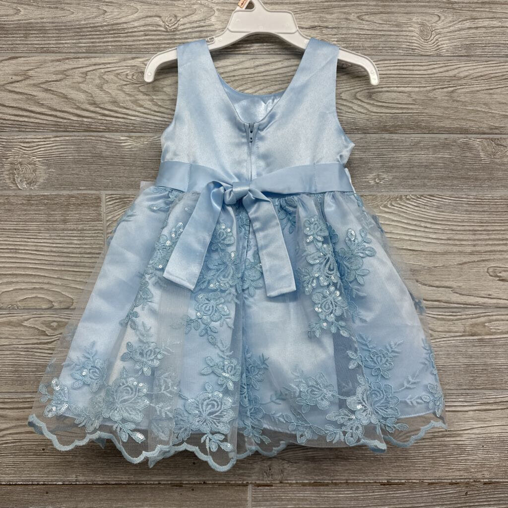 NEW Dress Sequin Embroidered Tulle Flowers 2t