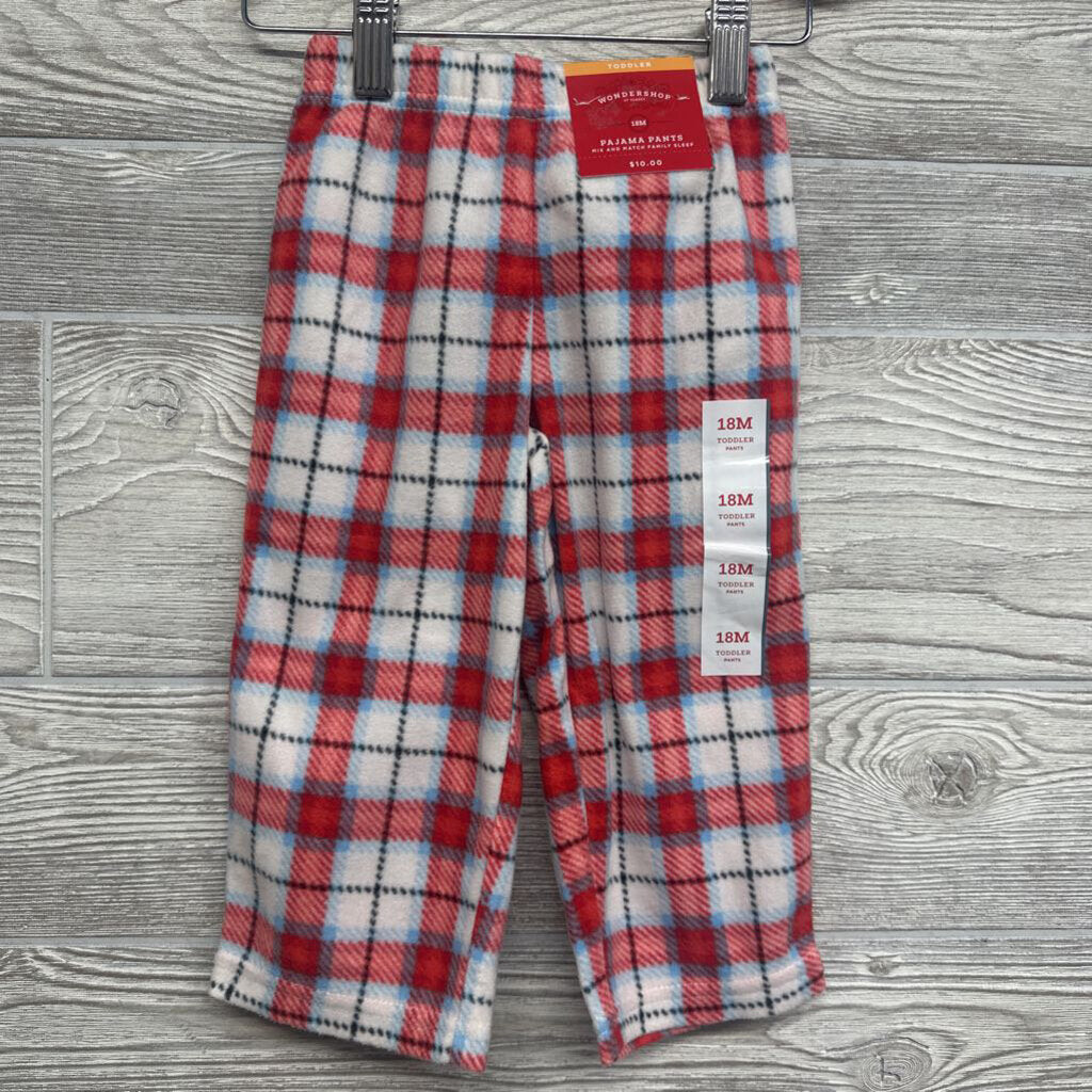 NEW Fleece PJ Pants Plaid 18M