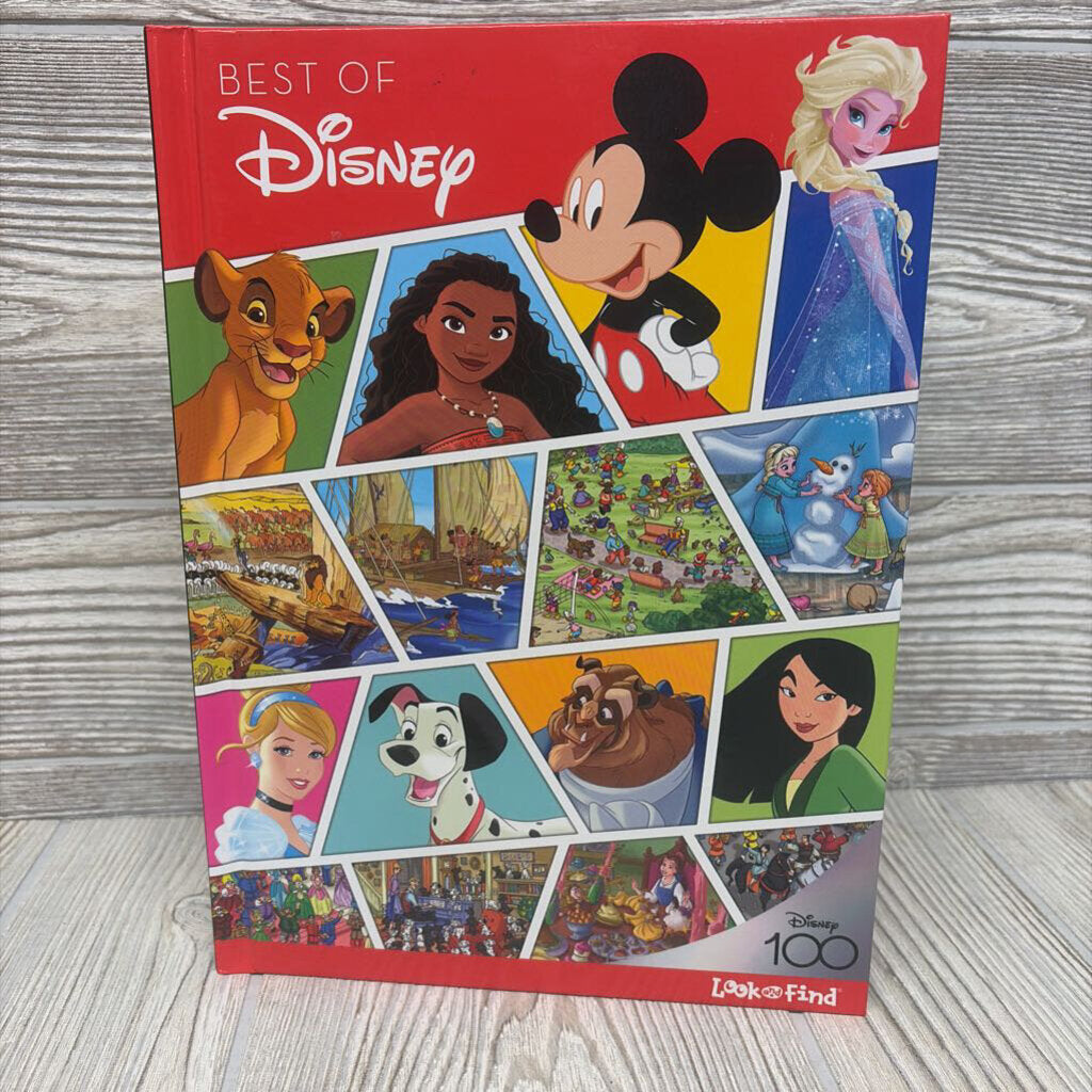 Best Of Disney Look And Find Hardcover Book