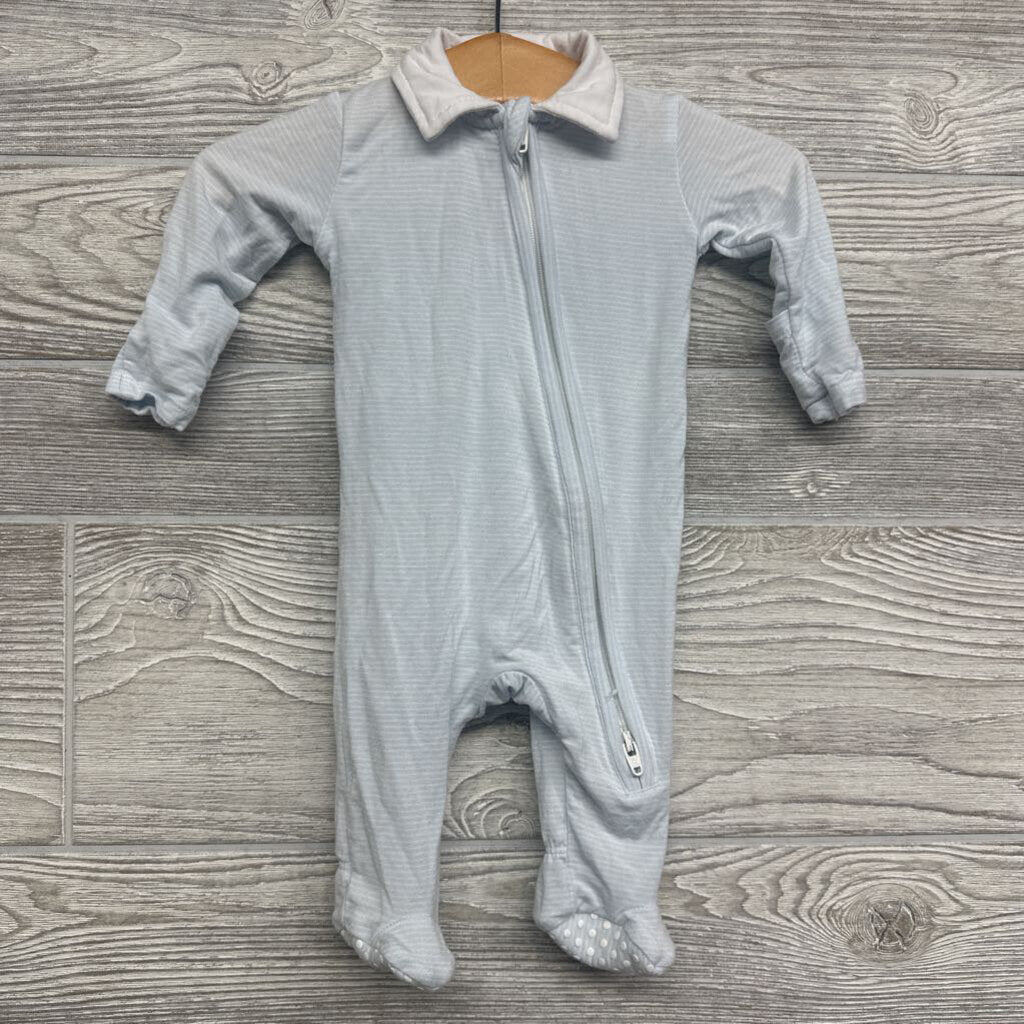 Bamboo Classic Polo Footie Outfit Stripes nb