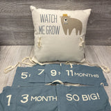 Watch Me Grow Milestone Pillow