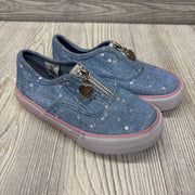 Sequins Denim Zip Sneakers 10C