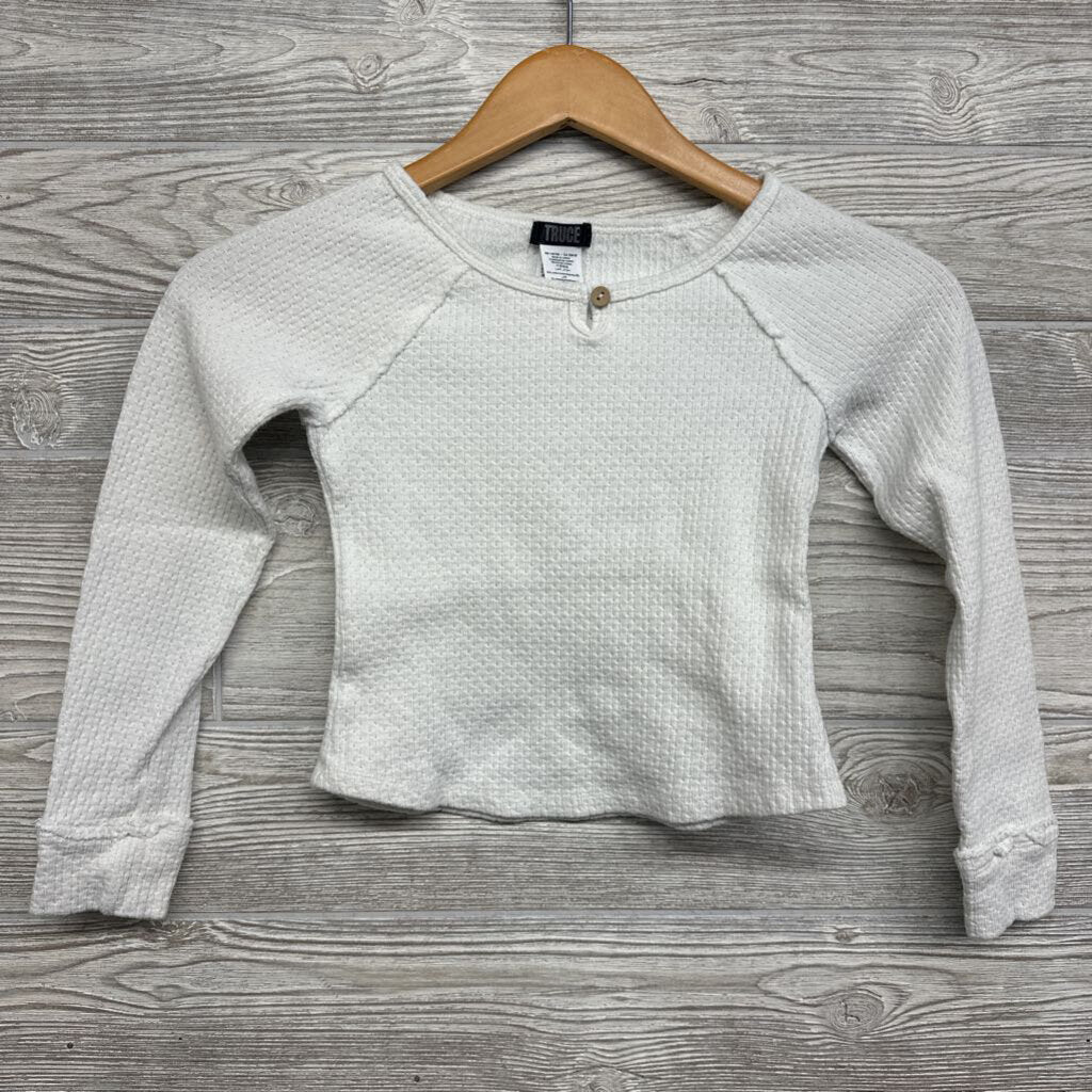 Pointelle Sweater Button 10-12