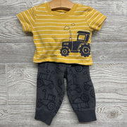 Bodysuit & Pants Tractors Stripes 6m