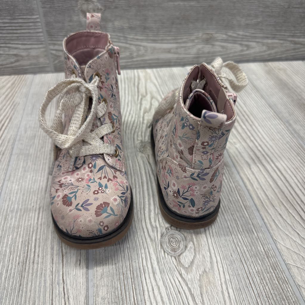 Lace Up Boots Flowers 12c